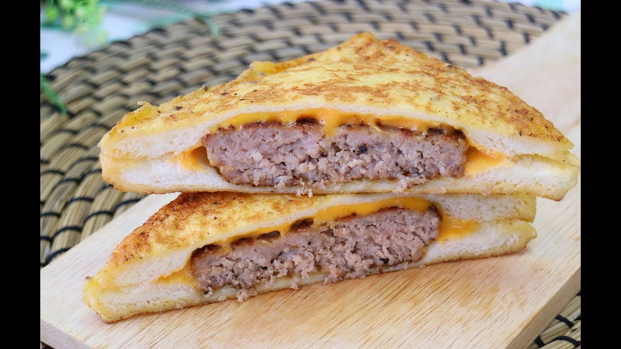 แซนวิชชีสหมูสับทอดชุบไข่ By สร้างสรรค์เมนูไข่