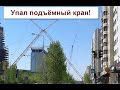 Зрелище! Упал высотный кран.