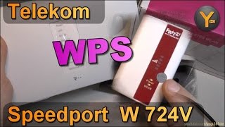 Telekom Speedport W724V: WLAN-Geräte per WPS hinzufügen / Schnellverbindung mit WPS Methode