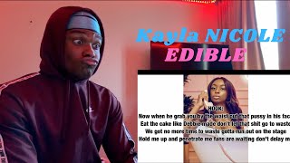 NICOLE TV IS A FREAK!!! | Kayla Nicole- EDIBLE (OFFICIAL AUDIO)- REACTION