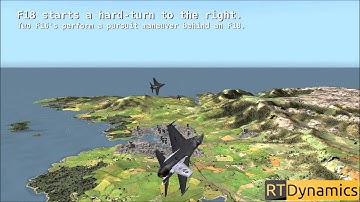 FixedWingLib CGF Combat Maneuvers Library Demo