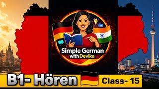 B1 Hören Practice Test class -15 🇩🇪| Deutsch B1 Listening  #trending #viral #viralvideo #b1hören