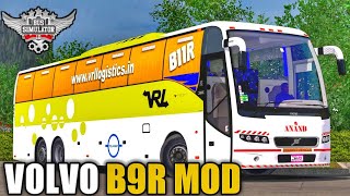 NEW Realistic Indian Volvo B9R Mod For BUSSID | Bus Simulator Indonesia | BUSSID
