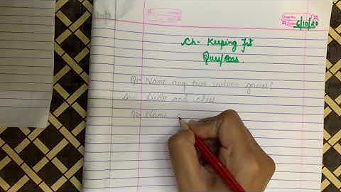 Class 2 | Evs | keeping fit | Ques/ ans