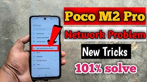 Poco m2 pro network settings|| poco m2 pro network problem solution