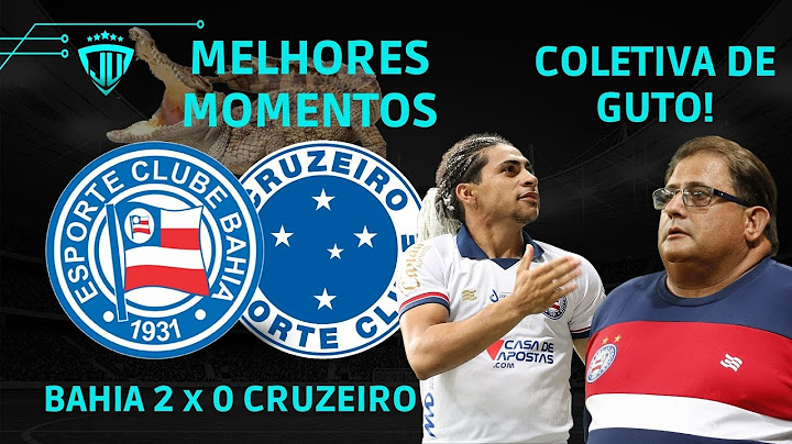 MELHORES MOMENTOS BAHIA 2 x 0 CRUZEIRO - COLETIVA DE GUTO FERREIRA - 2 GOLS DE VITOR JACARÉ