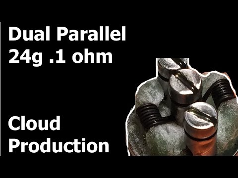 Dual Parallel 24g .1 ohm Clouds