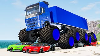 Monster Truck Crashes #18 - Beamng drive