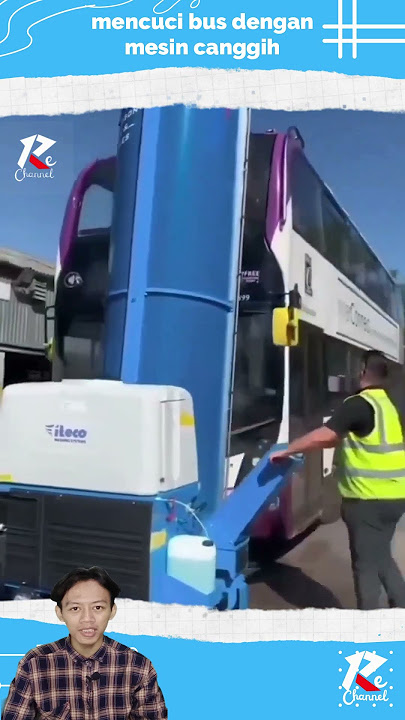 Mencuci bus dengan menggunakan mesin canggih #viral_video #shorts #shortvideo
