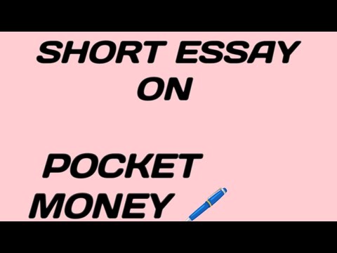 pocket money essay 10 lines