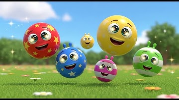 Counting Bouncing Balls in the Yard 🏀⚽ | 123 Numbers Song for Kids | Fun Learning Video