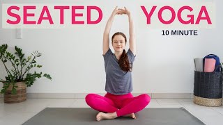 10 min SEATED YOGA STRETCH  | Easy Full Body Stretch | Yoga without mat