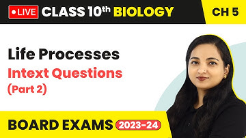 Life Processes - Intext Questions (Part 2) | Class 10 Biology Chapter 5 (LIVE)