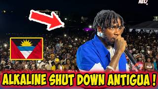 ALKALINE FULL PERFORMANCE IN ANTIGUA, CROWD STAMPEDE, GYAL GOOD AND LA LA LA TAKE OVER