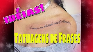 Tattoo Delicada Feminina Frases e Nomes IDÉIAS