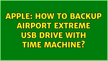 Apple: How to backup Airport Extreme USB drive with Time Machine? (2 Solutions!!)