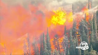 Chopper video: Cameron Peak Fire starts near Chambers Lake in western Larimer County