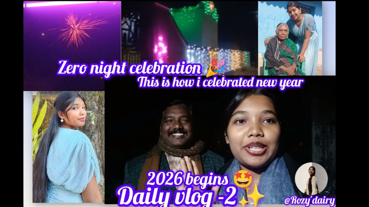 New year Day 🤩2026✨/zero night celebration 🎉/first vlog of the year 🥰