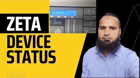 DEVICE STATUS OF ZETA FIRE ALARM PANEL ||  #firealarm #tech   #technology || PREMIER QUATRO PANEL ||