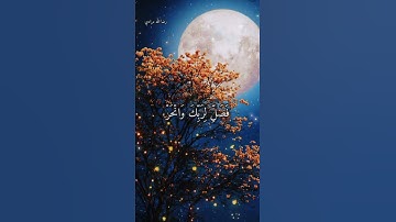 سورة الكوثر.... بصوت القارئ اسلام صبحي راحه نفسيه ما شاء 💙💭🌴