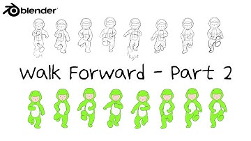 Animation for Beginners | Walk Forward (Part 2) #blender #animation #tutorial