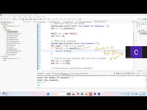 Java Arrays Program Explained | Find Maximum, Minimum & Average in an Array
