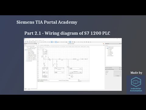 Siemens TIA Portal Academy - Part 2.1: Wiring diagram of S7 1200 PLC