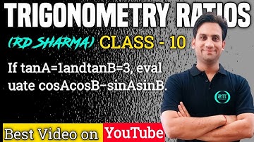 If tan A=1 and tan B=√3, evaluate cos A cos B - sin A sin B.