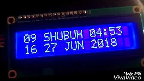 Jam Waktu Sholat Arduino lcd 16x2 support Android Klinik led
