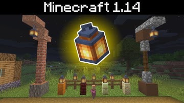 Minecraft 1.14 - Lanterns, Jigsaw Technical Block, Rendering Engine Rewrite, New Crafting Blocks