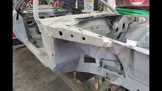 1971 Barracuda restoration  project Episode 4 Chassis Stiffening kit install