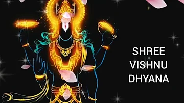 Shree Vishnu Dhyanam 🕉️  Lyrics Krishna Bhajan #narayan #vishnu  #radhe #shrikrishna #video  #bhajan