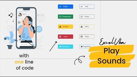 Excel vba Play wav sounds file