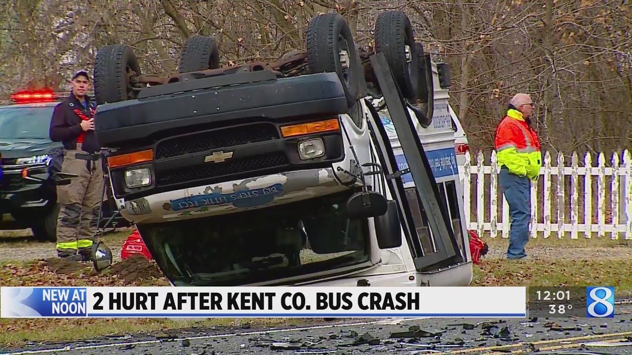 Deputies: 2 children hurt after bus crash in Cannon Twp. - YouTube