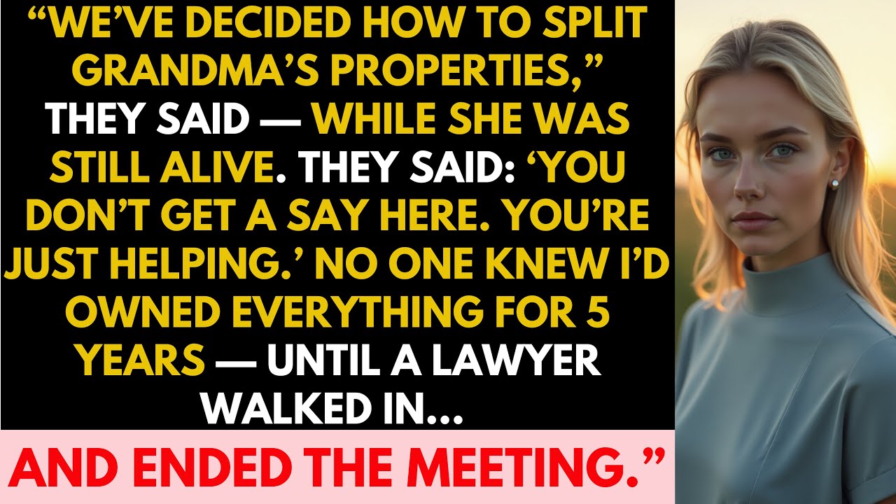 My Family Planned The Split While Grandma Lived — They Didn’t Know I Owned It 5 Years Ago