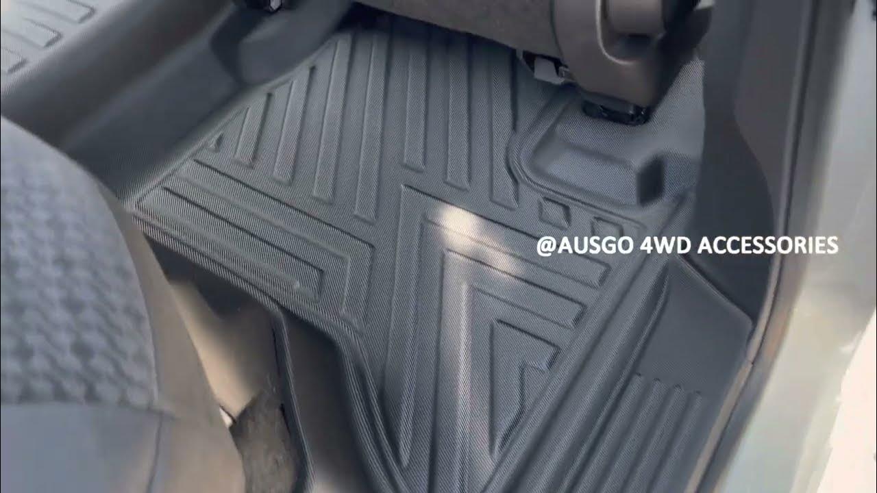 AUSGO 3 Rows Floor Mats + Boot Liner for Toyota Landcruiser 300 Series