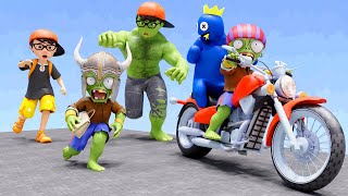 Scary Teacher 3D - NickHulk Brave Police vs Zombie Giant and Doll Squid Game Animation