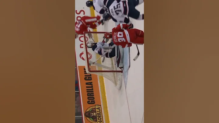 Defense Caught Appreciating Howdeshell's Deadly Michigan Instead of Stopping Him👌 #hockey #chl #goal