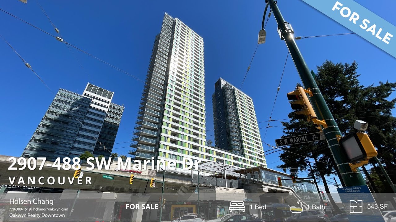 FOR SALE! 2907-488 SW Marine Drive, Vancouver