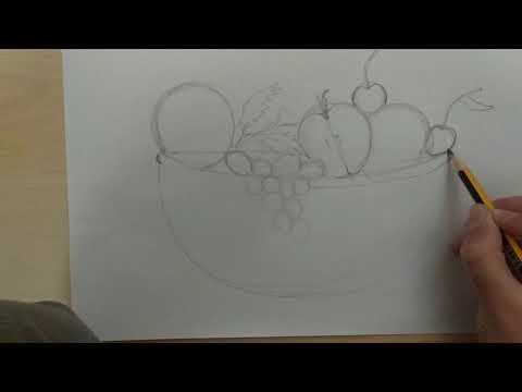 Come disegnare un cesto di frutta
