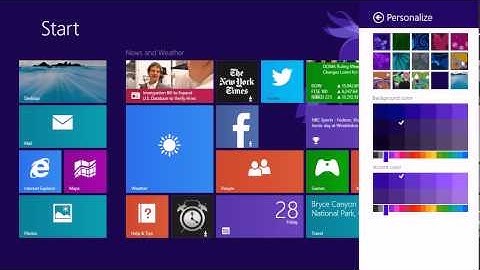 Windows 8.1 Customize the Start Screen Background with new Colors and Designs