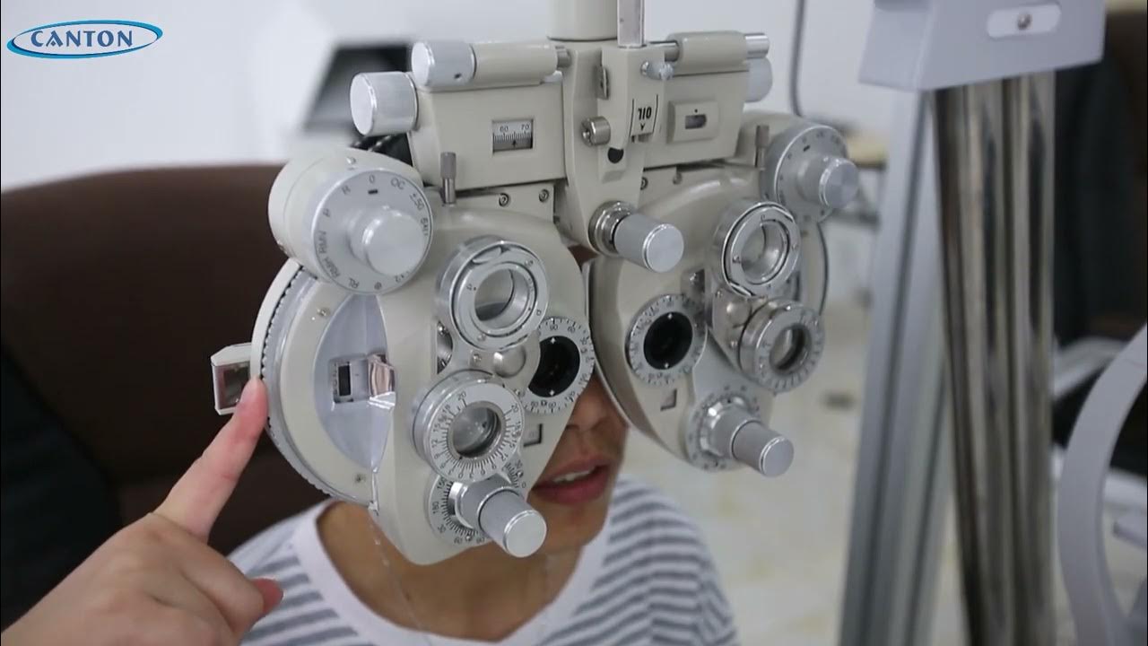 How to use CT60 manual phoropter Foroptor YouTube