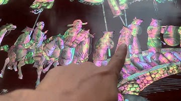 Bức tranh vinh quy bái tổ hàng đặt của khách 42 triệu ạ #tranh khảm ốc #tranh