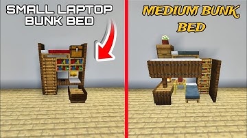 MINECRAFT: Small Laptop Bunk Bed & MEDIUM BUNK BED