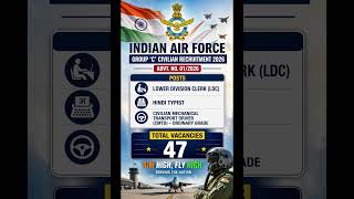 Indian Air Force Group C Recruitment 2026 | LDC, Driver Jobs | No Fee | 12th Pass Govt Jobs | #viral