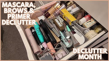 Afl. 6: MASCARA, WENKBRAUWEN & PRIMER DECLUTTER 2025 | Decluttermaand