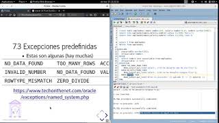 Tratamiento de excepciones PLSQL