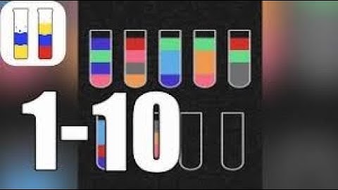 Water colour  game | water sort  puzzled  level 1 to 10 | All level solution |