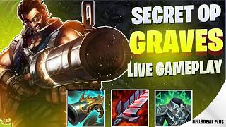 Graves Secret OP PICK! - Wild Rift HellsDevil Plus Gameplay