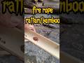 starting a fire by rubbing rattan and bamboo ropes, the traditional art of making fire #survival